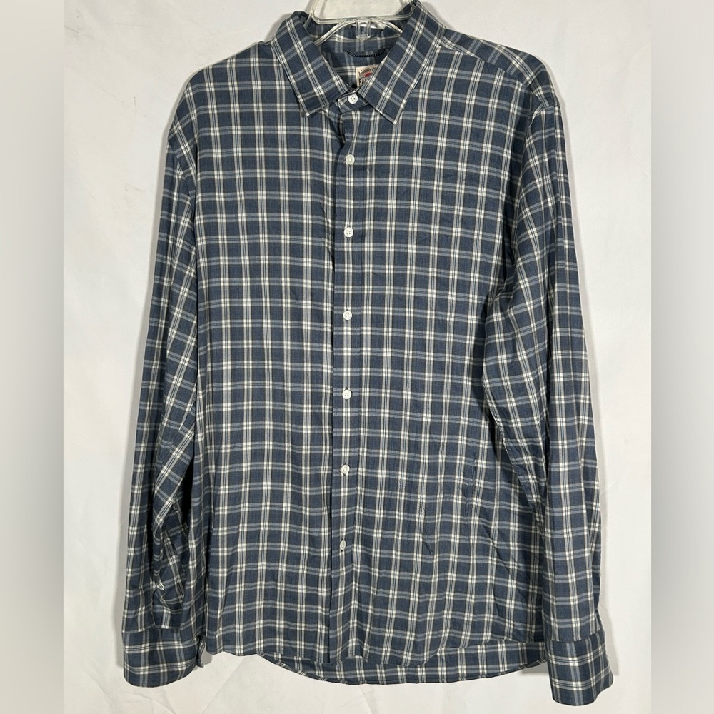 FAHERTY PLAID BOHO BUTTON DOWN LONG SLEEVE SHIRT MENS LARGE